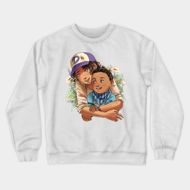 Clementine and AJ Crewneck Sweatshirt by Monicherrie